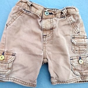 Khaki Denim Shorts